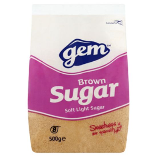 Picture of Gem Soft Light Brown Sugar 500g x10